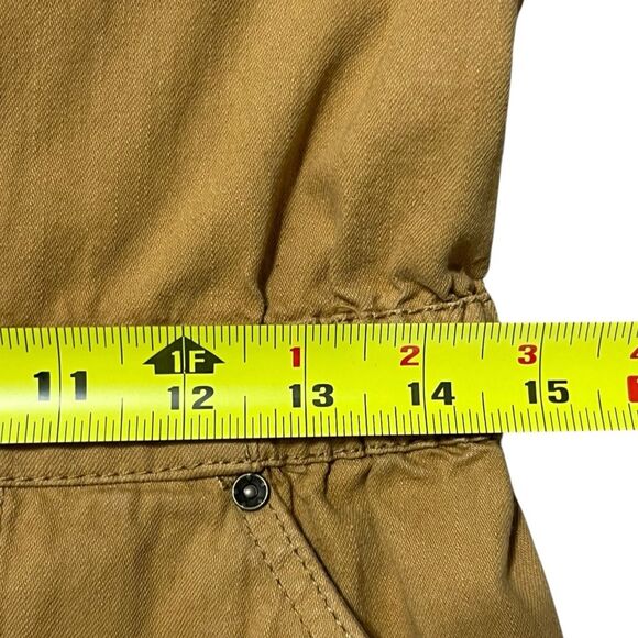 Free People Utility Romper Parachute Brief Short Jumpsuit Taupe Boho Casual XS - Picture 6 of 10